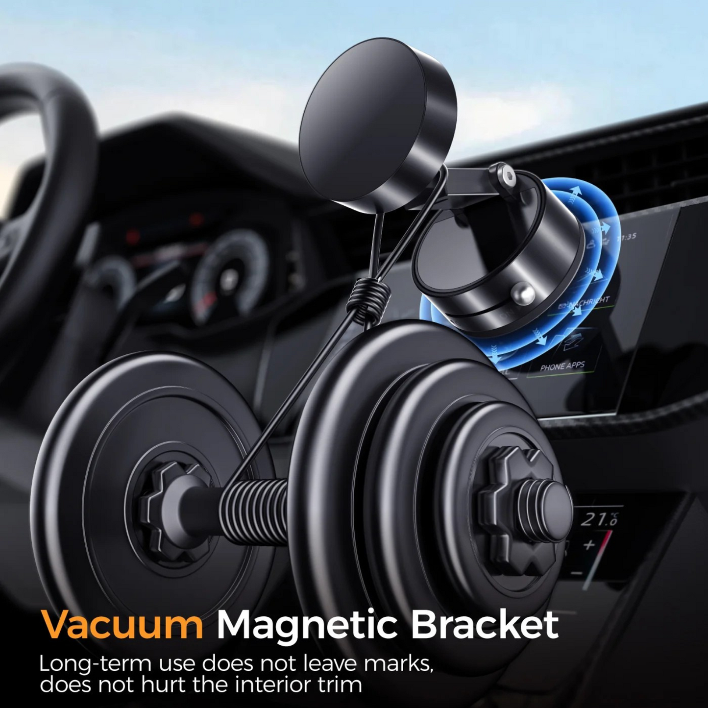 Vacuum Suction Magnetic Phone Holder